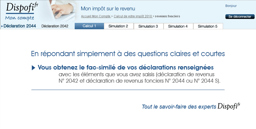 Ecran Redaction de bail 1